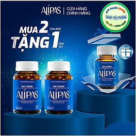 Viên uống tăng cường sinh lý nam ALIPAS [Combo 2 hộp  60 viên tặng 1 hộp 15 viên]