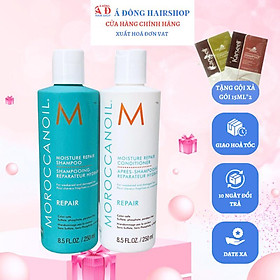 [+Gội xả gói Karseell 15ml] Bộ dầu gội xả phục hồi độ ẩm Moroccanoil Moisture Repair chính hãƞg