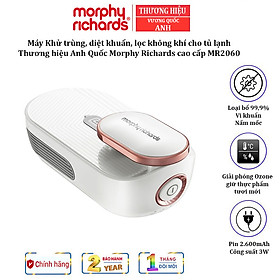 Máy Khử trùng, diệt khuẩn, lọc không khí cho tủ lạnh Morphy Richards MR2060 tích hợp 4 trong 1 với 3 chế độ khử trùng và khử mùi linh hoạt - HÀNG NHẬP KHẨU