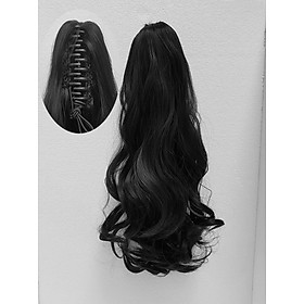 Tóc giả ngoạm kẹp N149 dài 45cm ❤️FREESHIP❤️ ngoạm tóc giả xoăn dài, tóc giả ngoạm xoăn, quặm kẹp tóc giả