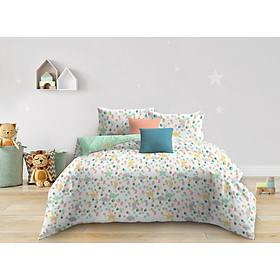 Bộ ga Kèm Vỏ chăn trẻ em Akemi Cotton Essentials Jovial Kids, gồm 6 món (King / Queen)