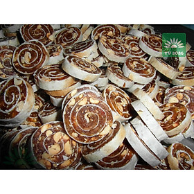 Bánh chuối phồng sầu riêng Tư Bông cao cấp 350gr/500gr - ít ngọt thơm ngon bổ dưỡng đặc sản Đồng Tháp