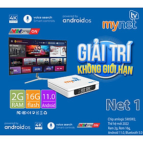 Đầu Android TVbox Mytv net Phiên bản Ram 2G/16G 4G/32G điều khiển IR- Xem 200 Kênh truyền hình miễn phí - Hàng Chính Hãng