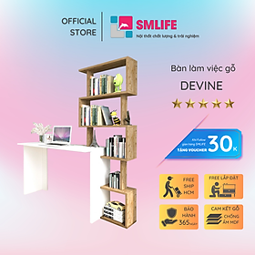 Mua Bàn làm việc tại nhà có kệ sách SMLIFE Devine
