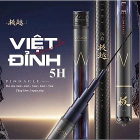 Cần câu tay Handing Việt Đỉnh độ cứng 5H chuyên câu đài vân carbon cao cấp