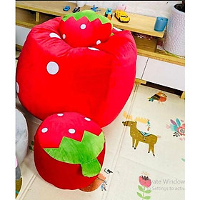 Mua Combo mua 1 được 3 ghế lười hạt xốp quả dâu cho cô nàng tiểu thư