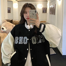 Áo khoác bomber nhung nam nữ unisex gió jacket cúc bấm form rộng local brand ulzzang phong cách hàn quốc đep CHOOSE