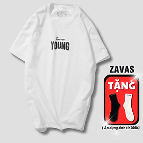 Áo phông nam cao cấp cổ tròn ngắn tay đẹp chất vải cotton co giãn 4 chiều thoáng mát ZAVAS  Z04 - Trắng - M  Duoi 59 kg