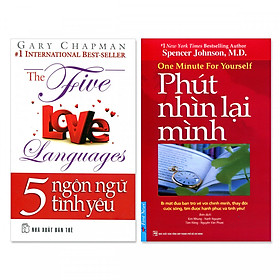 Combo 2 cuốn: 5 Ngôn Ngữ Tình Yêu, Phút Nhìn Lại Mình (Kèm 2 CD)