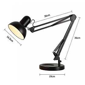 Mua Đèn để bàn chao 15.5cm Đen - Tặng kèm bóng LED 9W