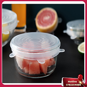 Mua Set 6 Miếng Bọc Thực Phẩm Silicone Chịu Nhiệt Tốt ( 40*C - 230*C ) - 139G - Miễn Phí Vận Chuyển