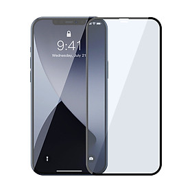 Mua Miếng dán kính cường lực Full 3D Baseus cho iPhone 12 Pro Max  phủ Nano siêu mỏng 0 25mm - Hàng chính hãng