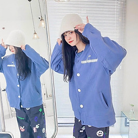Áo khoác nỉ cardigan form rộng nút cúc siêu xinh cho các bạn nữ THỜI TRANG MỚI NHẤT HIỆN NAY