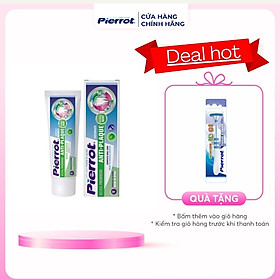[ Tặng cạo lưỡi ] Kem đánh răng chống hình thành mảng bám PIERROT 75ml