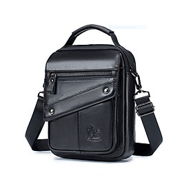 Túi xách túi đeo chéo nam 100 da bò thật cao cấp phong cách mới - Đen