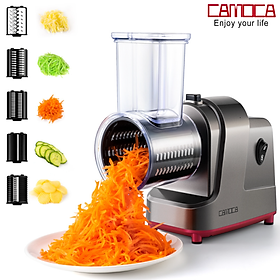 Mua Máy thái rau củ quả đa năng 5 chế độ  thương hiệu Mỹ Camoca cao cấp VSQ-S5  công suất 500W  số lượng lưỡi dao 5 lưỡi - Hàng chính hãng