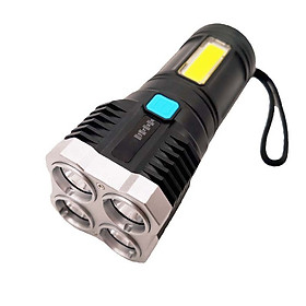 Mua Đèn pin  đèn pin cầm tay 4 led siêu sáng  sạc usb tiện lợi - Hàng chính hãng