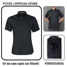 Hình ảnh Áo sơ mi ngắn tay nam TUTO5 sơ mi công sở họa tiết sọc kẻ caro Slim fit Shirt cotton chống nhăn cao cấp phong cách trẻ trung, nam tính