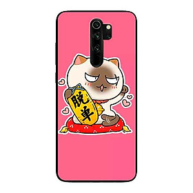 Ốp Lưng in cho Xiaomi Redmi Note 8 Pro Mẫu Mèo May Mắn 8 - Hàng Chính Hãng