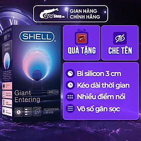 Bao cao su Shell Giant Entering - Gân nổi, bi tăng 3cm