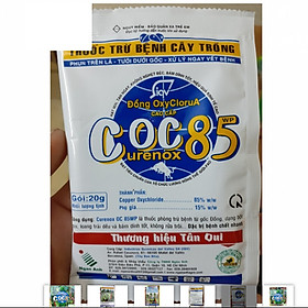 Mua GÓI 20G CURENOX OC 85 WP - PHÒNG TRỊ NẤM BỆNH  DIỆT VI KHUẨN  TĂNG CƯỜNG THÊM VI LƯỢNG ĐỒNG GIÚP CÂY PHÁT TRIỂN TỐT  TĂNG NĂNG SUẤT VÀ CHẤT LƯỢNG