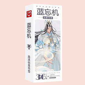 Hộp ảnh Bookmark Lam Vong Cơ Ma Đạo Tổ Sư 36 tấm anime chibi đánh dấu trang kẹp sách tiện lợi