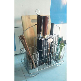 Mua Giá kệ để dao thớt inox đẹp dày chắc chắn