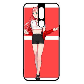 Ốp Lưng in cho Oppo F11 Pro Mẫu Cô Gái Nền Hồng Anime - Hàng Chính Hãng