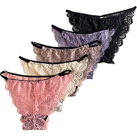 Combo 5 Quần Lót Nữ, Quần Lót Ren Dây Hông Gợi Cảm, Quyến Rũ - ZQ6922 (Màu Ngẫu Nhiên)