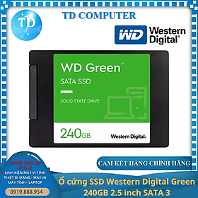 Hình ảnh Ổ cứng SSD WD 240GB 2.5 inch SATA 3 - Hàng chính hãng FPT phân phối