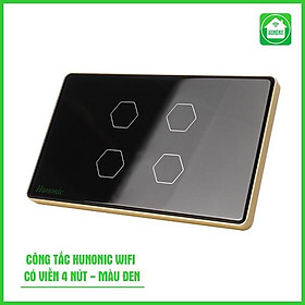 Mua Công tắc điện thông minh  hẹn giờ tự động Hunonic 2 nút màu trắng│Thiết bị điện thông minh điều khiển