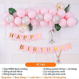 Mua Set bóng sinh nhật cho bé gái dễ trang trí tại nhà đơn giản mà lung linh  siêu đáng yêu