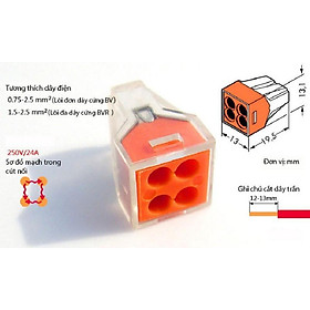 5 Chiếc Cút Nối Dây Điện Nhanh Không Cần Băng Dính Điện KV773-104