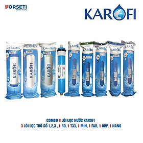 Mua Combo 9 lõi lọc nước Karofi chính hãng dùng cho máy lọc nước Karofi K9I-1A - Hàng Chính Hãng
