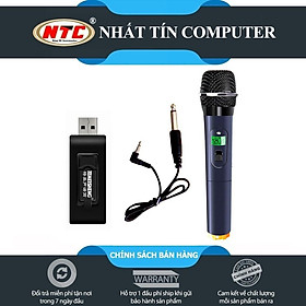 Mua Micro Karaoke không dây cho loa kéo Daile / Aige / Zansong V12 màn hình LCD (đen) - Hỗ trợ jack cắm 3.5mm và 6.5mm