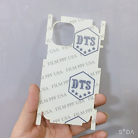 Miếng dán dẻo  PPF  DTS USA Full mặt lưng và viền, chống trầy, bảo vệ máy, khả năng phục hồi dành cho iPhone 12 Mini, hàng chính hãng