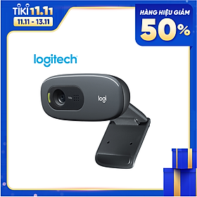 Webcam Màn Hình Rộng Gắn Laptop PC Logitech C270 (HD 720p) - Đen