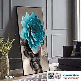 Tranh đơn canvas treo tường Decor Cô gái nghệ thuật - DC282