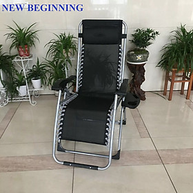 Mua Ghế nằm thư giãn - ghế ngủ trưa văn phòng - gập gọn - thoáng khí - có khay để ly và gối đầu