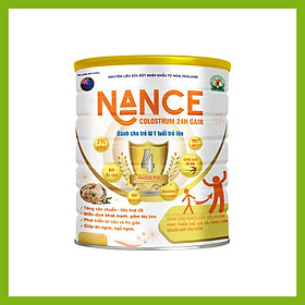 Sữa Bột NANCE Colostrum 24h Gain giúp giảm táo bón và phù hợp cho người muốn tăng cân