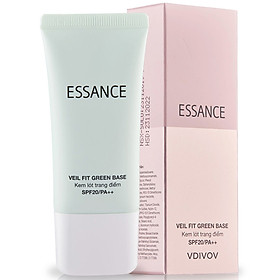 Kem Lót Hiệu Chỉnh Sắc Da Kiểm Soát Dầu Essance Veil Fit Green Base Spf20 Pa++ 30ml