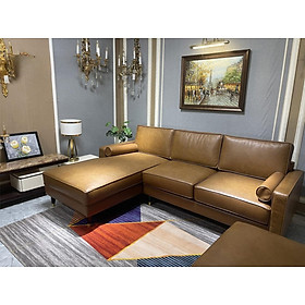 Mua Sofa băng da bò Italy Juno sofa màu vàng SFBCT14 2m1 hàng cao cấp chuẩn da bò nhập khẩu Ý