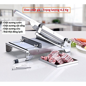 Mua Dao chặt gà  chặt xương  thái thịt đông lạnh đa năng cao cấp Nhập Khẩu Chính Hãng Bản đặc biệt 4.2 Kg. Kích thước 25x35x8 Cm