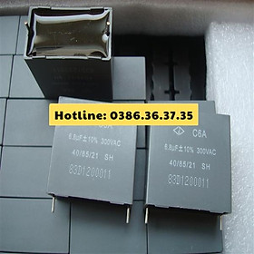 Tụ điện Farah GD 300VAC 6.8UF chân đồng không điện cực máy bạch kim phát cao áp DC 1000V