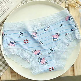 Combo 5 quần lót nữ thun lạnh viền ren họa tiết xinh xắn 1735