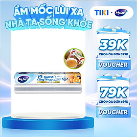Mua Màng bọc thực phẩm PE MyJae Đài  Loan 30cmx30m dạng xé chấm đứt bảo quản thực phẩm an toàn tiện lợi