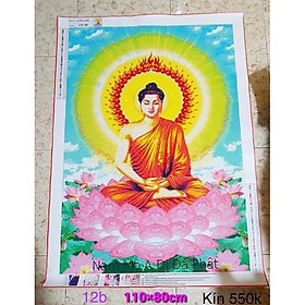 Tranh đính đá Phật thích ca 110*80cm đính kín GTD2103