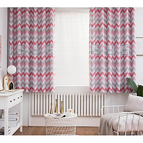 Mua Rèm cửa che nắng ZICZAC ĐỎ cao 2m