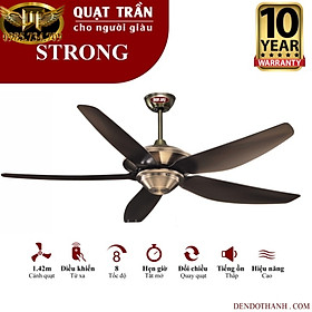 Mua Quạt trần MR VŨ strong quạt trần cho người giàu mẫu 5 cánh hiện đại không đèn led đơn giản QTD