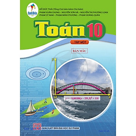 Sách Toán 10 tập 1 CD (Mới) và 2 tập giấy kiểm tra kẻ ngang xanh biển